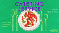 Catering service blog banner template