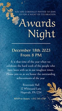 Awards night Instagram story template