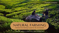 Natural farming  blog banner template