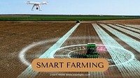 Smart farming  blog banner template