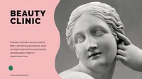 Beauty clinic blog banner template