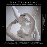 Sex education Instagram post template