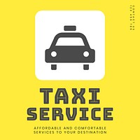 Taxi service Instagram post template