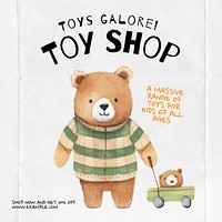 Toy shop Instagram post template