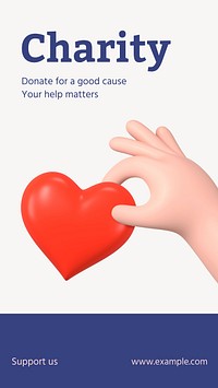 Charity Instagram story template