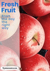 Fruit poster template
