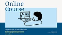 Online courseblog banner template