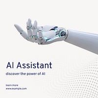 AI assistant Instagram post template