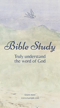 Bible study Instagram story template