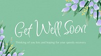 Get well soon blog banner template