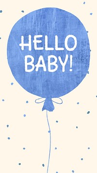 Hello baby Instagram story template