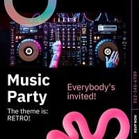 Music party Instagram post template