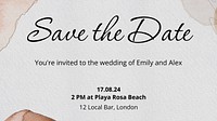 Save the date blog banner template