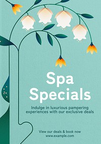 Spa deals poster template