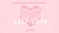 Self-love  blog banner template