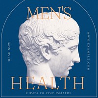 Mens health Instagram post template