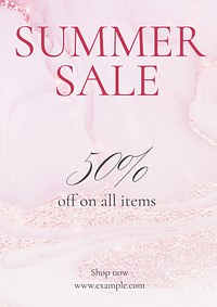 Summer Sale poster template