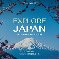 Explore Japan Instagram post template