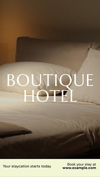 Boutique hotel Instagram story template