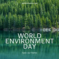 World environment day Instagram post template