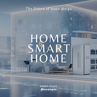 Smart home Instagram post template
