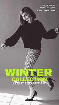 Winter collection Facebook story template