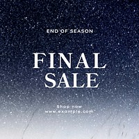 Final sale Instagram post template