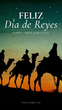 Three Kings Day Instagram story template
