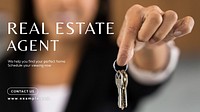 Real estate agent Facebook cover template