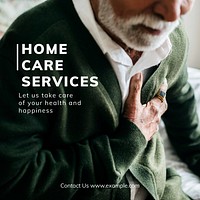 Home care services Instagram post template