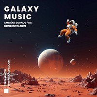 Galaxy music Instagram post template