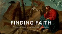 Finding faith  blog banner template