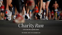Charity run blog banner template