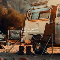 Life is short Instagram post template