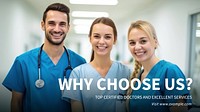Healthcare & hospitals blog banner template