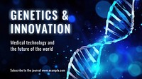 Genetics blog banner template