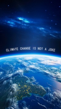 Climate change quote Facebook story template