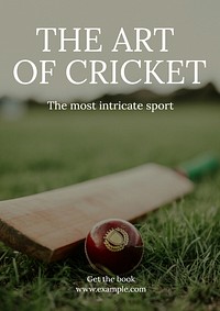 Cricket  poster template