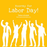 Labor day Instagram post template