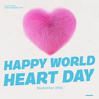 World Heart Day Facebook post template