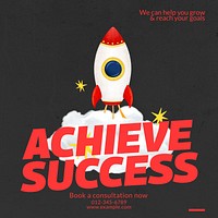 Achieve success Instagram post template