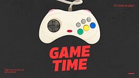 Game time  blog banner template