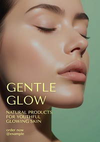 Gentle glow poster template