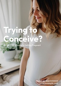 Pregnancy poster template