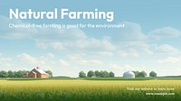 Organic farming blog banner template
