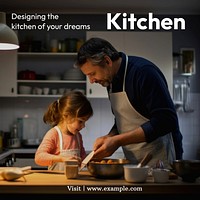 Kitchen Instagram post template