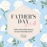 Father's day sale Facebook post template