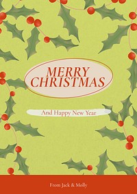 Merry Christmas  poster template