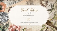 Scrapbook journals blog banner template