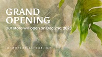 Grand opening blog banner template